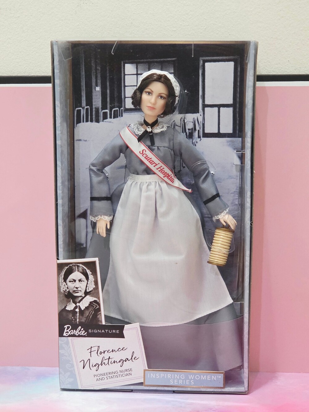 Florence Nightingale Barbie Inspiring Women Doll - Picture 3 of 16